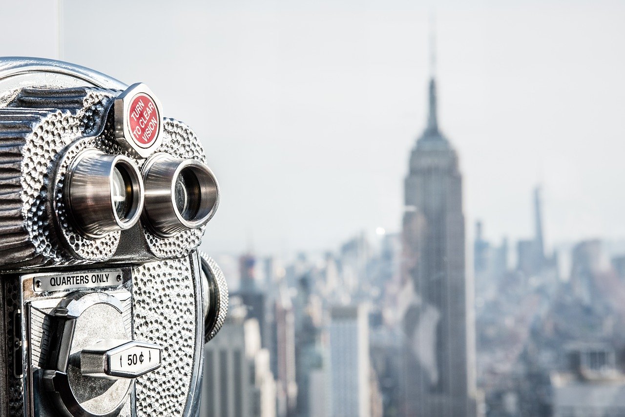 Longue-vue du Top of the Rock tournée vers l'Empire State Building